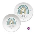 Kinderteller Regenbogen mit Namen 