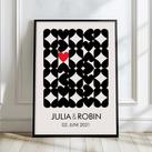 Personalisierte Wohnposter | Geschenk Hochzeit