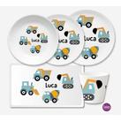 Autos Kindergeschirr Kinderteller personalisiert