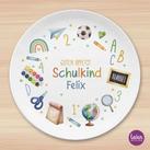 Personalisierter Kinderteller Schulkind 2026