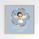 Schutzengel Kunstdruck für Mädchen von Levar Design