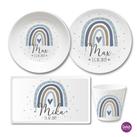 Kindergeschirrset 4teilig, Regenbogen