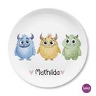 Kleine Monster - personalisierter Kinderteller 