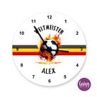 Personalisierte Kinderzimmeruhr - Fußball