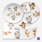 Kindergeschirrset Bauernhoftiere