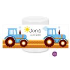 Spardose Traktor personalisiert für Jungen und Mädchen - zur Taufe, Geburt mit Namen personalisiert