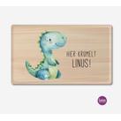 Personalisiertes Frühstücksbrettchen Holzdekor