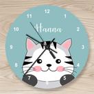 Kinderzimmer Uhr Katze