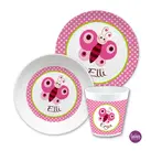 Geschenk für Mädchen - Kindergeschirr Schmetterling