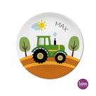 Personalisierter Kinderteller Traktor Bauernhof