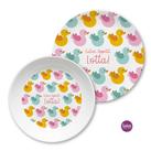 Personalisierter Kinderteller Set Enten