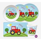 Traktor Kindergeschirr Set 5 teilig 