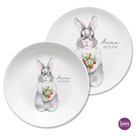 Osterteller Hase Kinderteller Kindergeschirr mit Namen