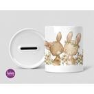 Personalisierte Spardose | Hasen