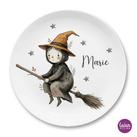 Halloween -Teller - Kinderteller Hexe