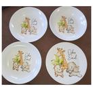 Kindergeschirrset 4 teilig aus Melamin, Dschungeltiere