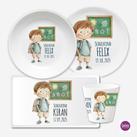 Kindergeschirr mit Namen personalisiert, Schulkind