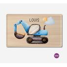 Personalisiertes Frühstücksbrettchen Holzdekor