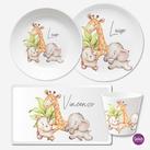 Dschungel Kindergeschirr Set, 4 teilig 