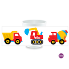 Kinderbecher, Design Betonmischer mit Namen personalisiert