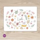 Personalisiertes Tischset, Blumen