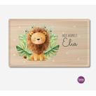 Hier krümelt - personalisiertes Brettchen für Kinder, Holzoptik