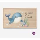 Brettchen "Hier krümelt" personalisiertes für Kinder