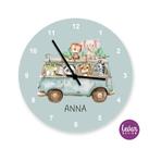 Wanduhr für Kinder Safaritiere
