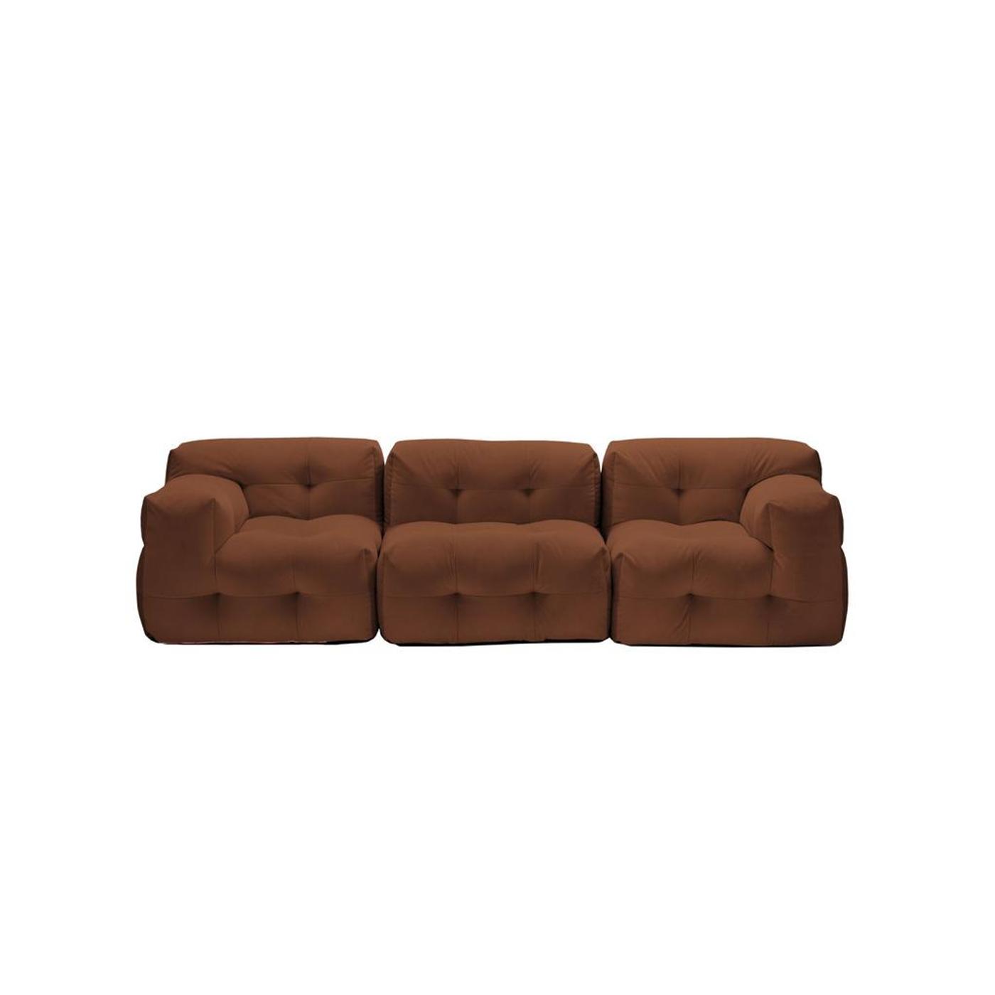 3er Modulsofa in braun - NOT-A-SOFA von EMKO