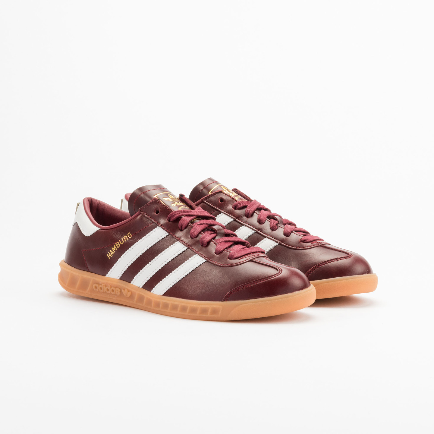 Adidas Hamburg - Made in Germany Burgundy / White / Gold / Gum S31603-44.66