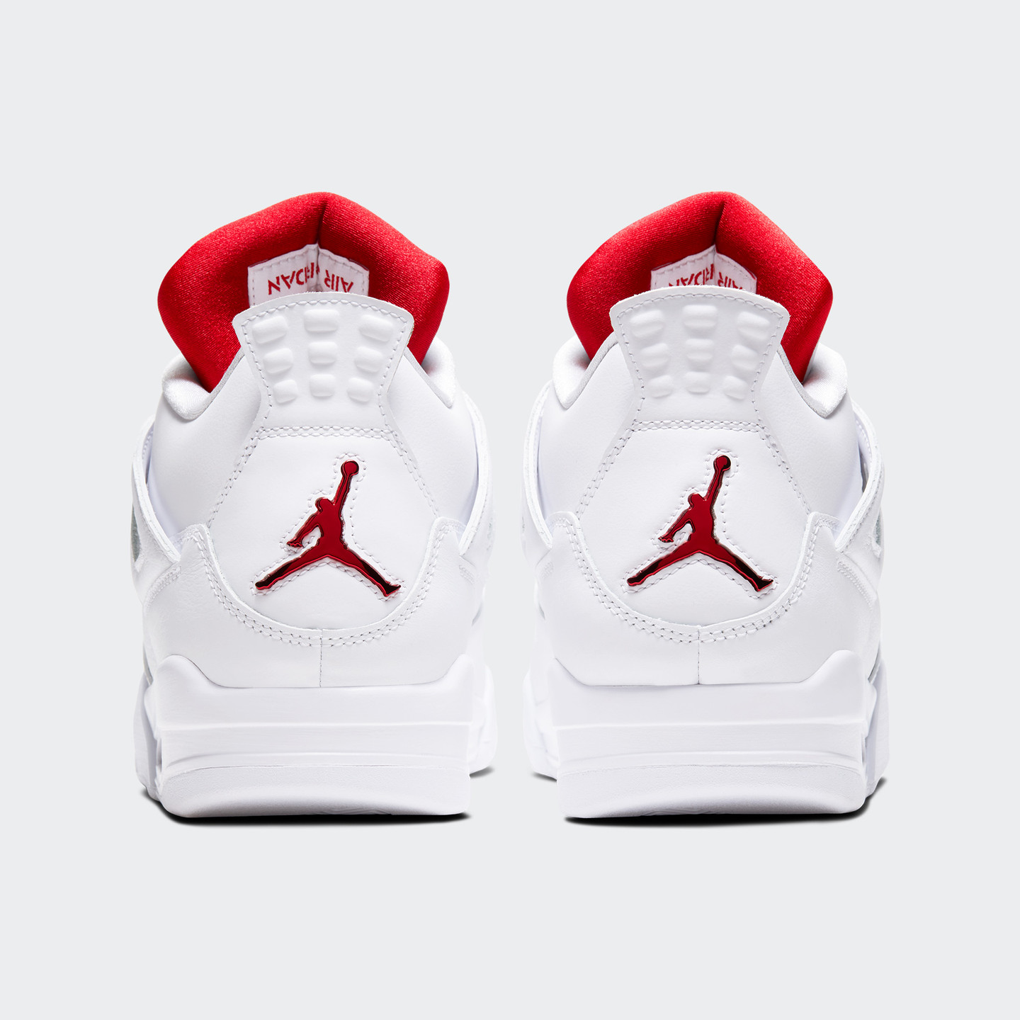 Nike Air Jordan 4 Retro White / University Red / Metallic Silver CT8527-112 -46