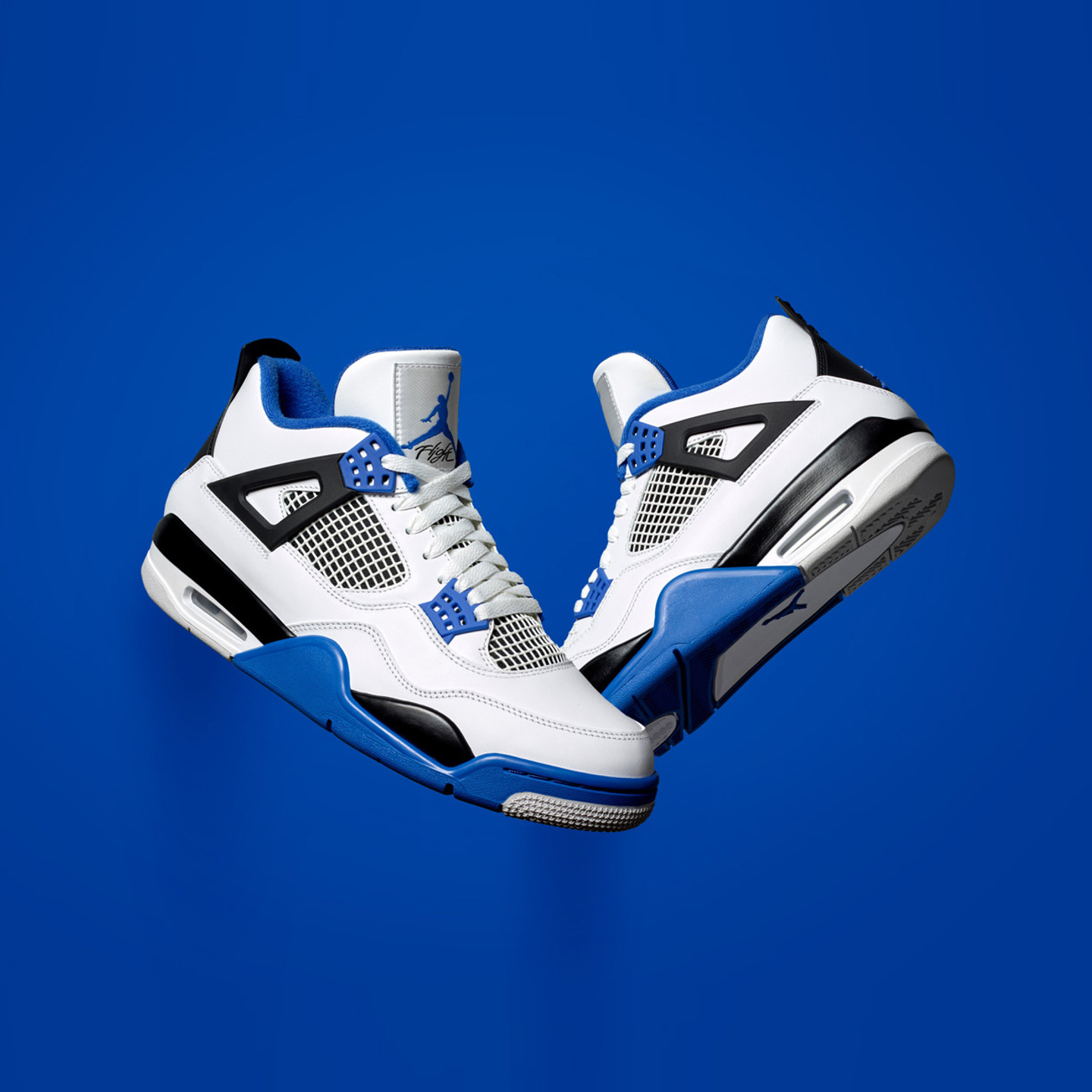 Jordan Air Jordan 4 Retro 'Motorsport' White / Game Royal / Black 308497-117-44.5