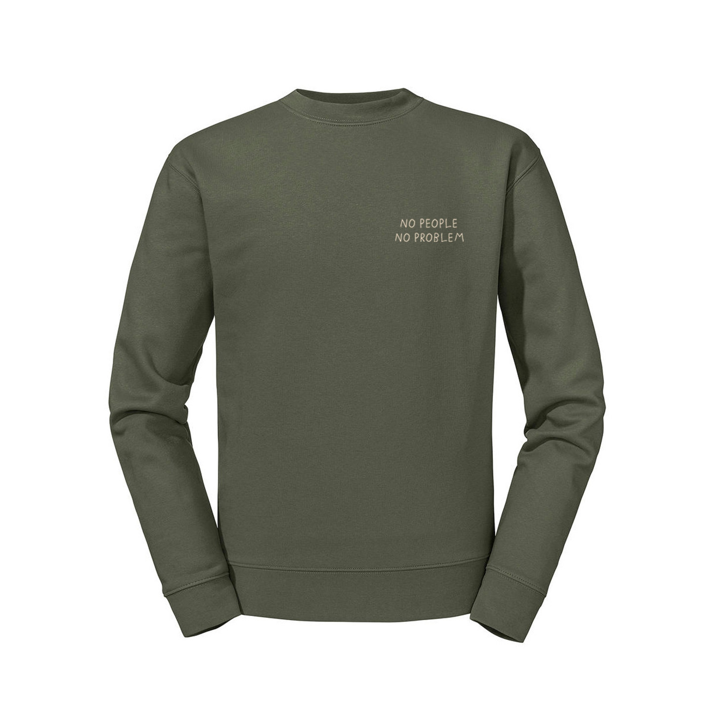 Glory Hole 'No Problem' Sweater Olive / Cream GHSS-SW-NP-004-XXL