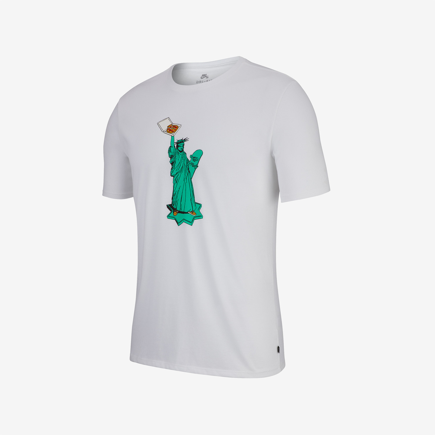 Nike SB 'Liberty Pizza' Tee White / Turquoise 923458-100-XL