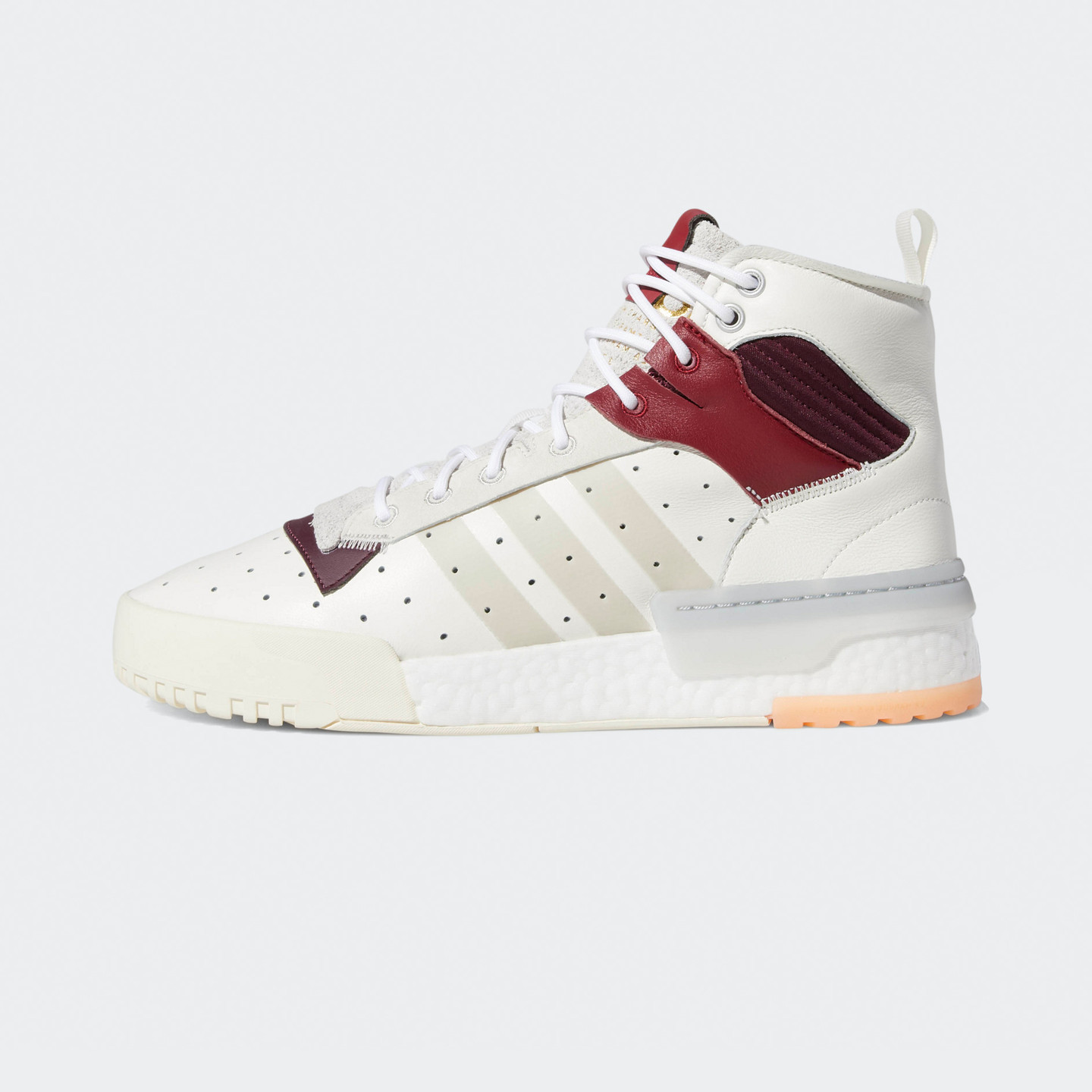 Adidas Rivalry High RM Off White / Burgundy F34143-45.33
