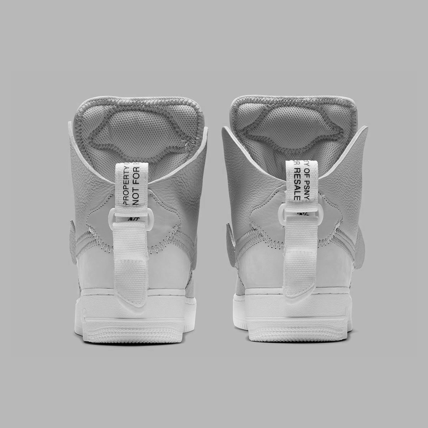 Nike Air Force 1 High / Low x PSNY Matte Silver / Light Bone / Sail / White AO9292-001-38.5