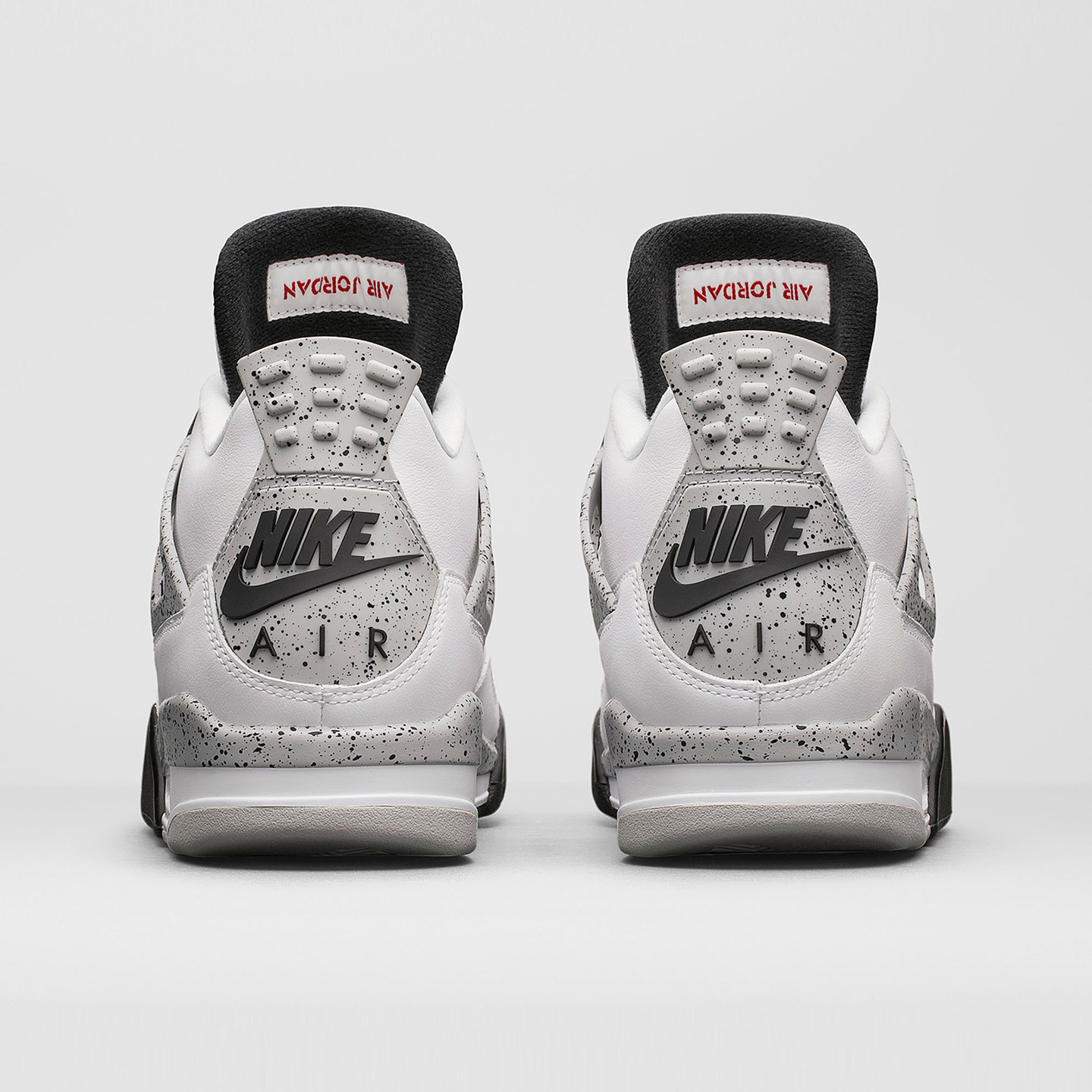 Nike Air Jordan 4 Retro Cement White / Fire Red / Tech Grey / Black 840606-192-46