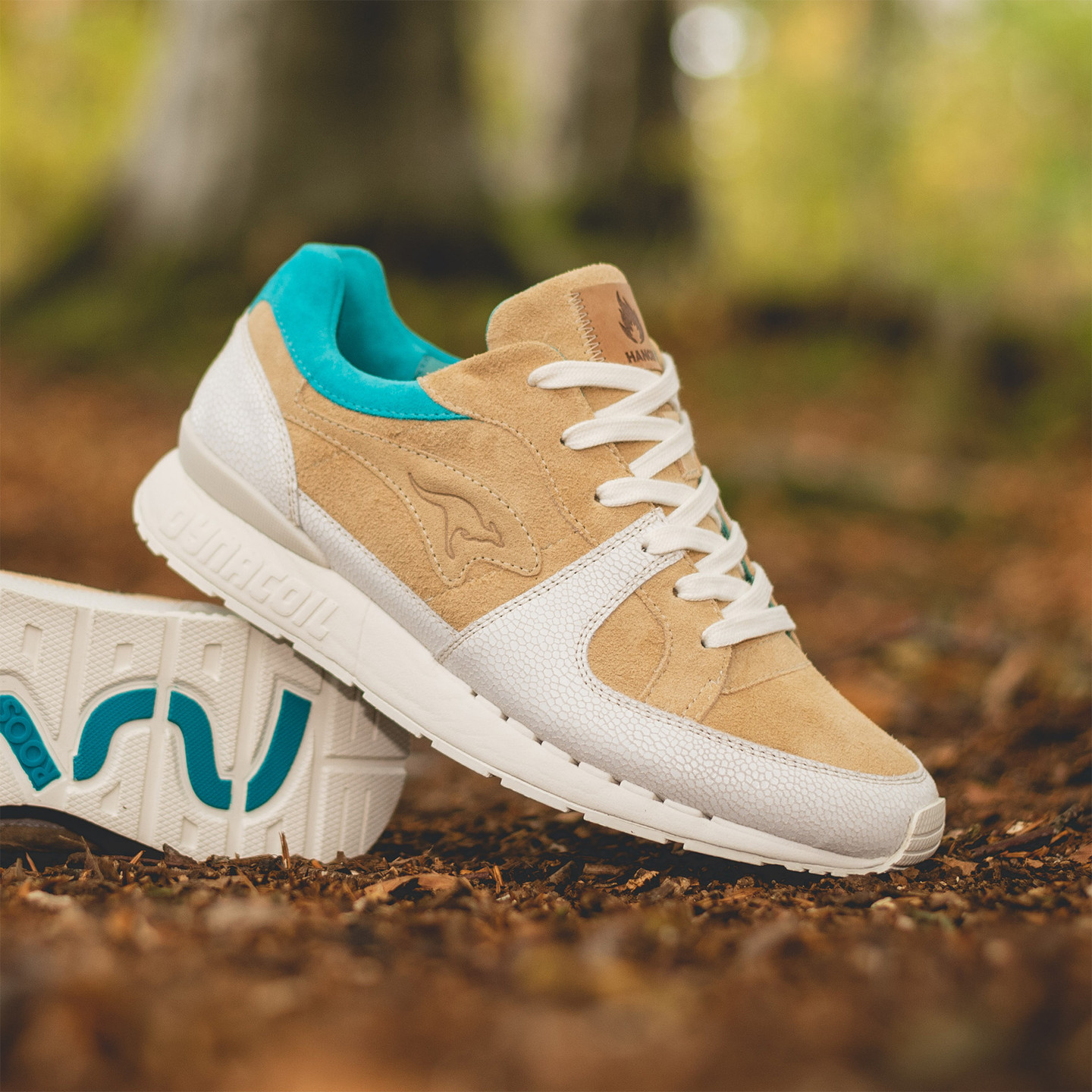 KangaROOS Coil-R1 x Hanon 'Moonshine' - Made in Germany Sand / Off White / Turquoise 47501 0 1200-44