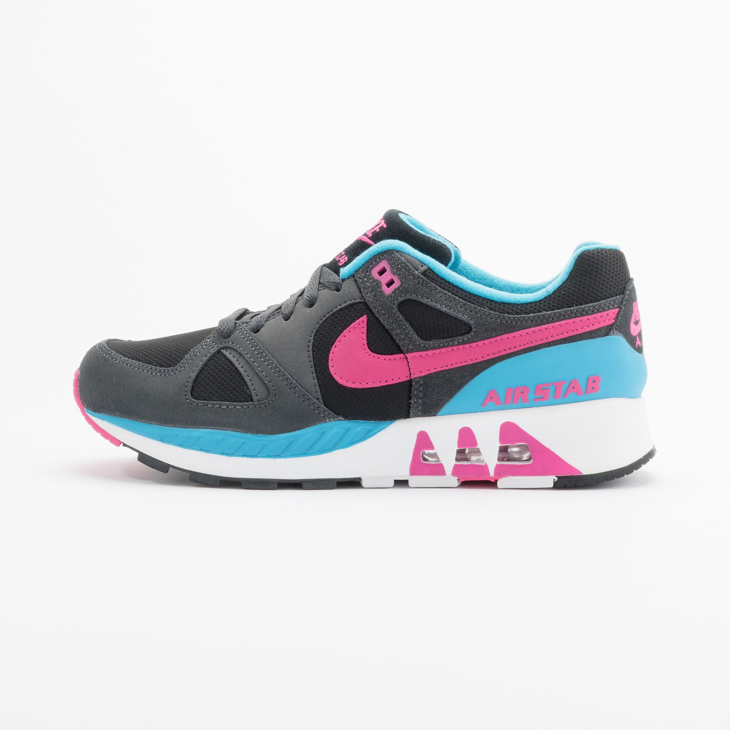 Nike Air Stab Black/Hot Pink-Anthrct-Bl Lgn 312451-004-46
