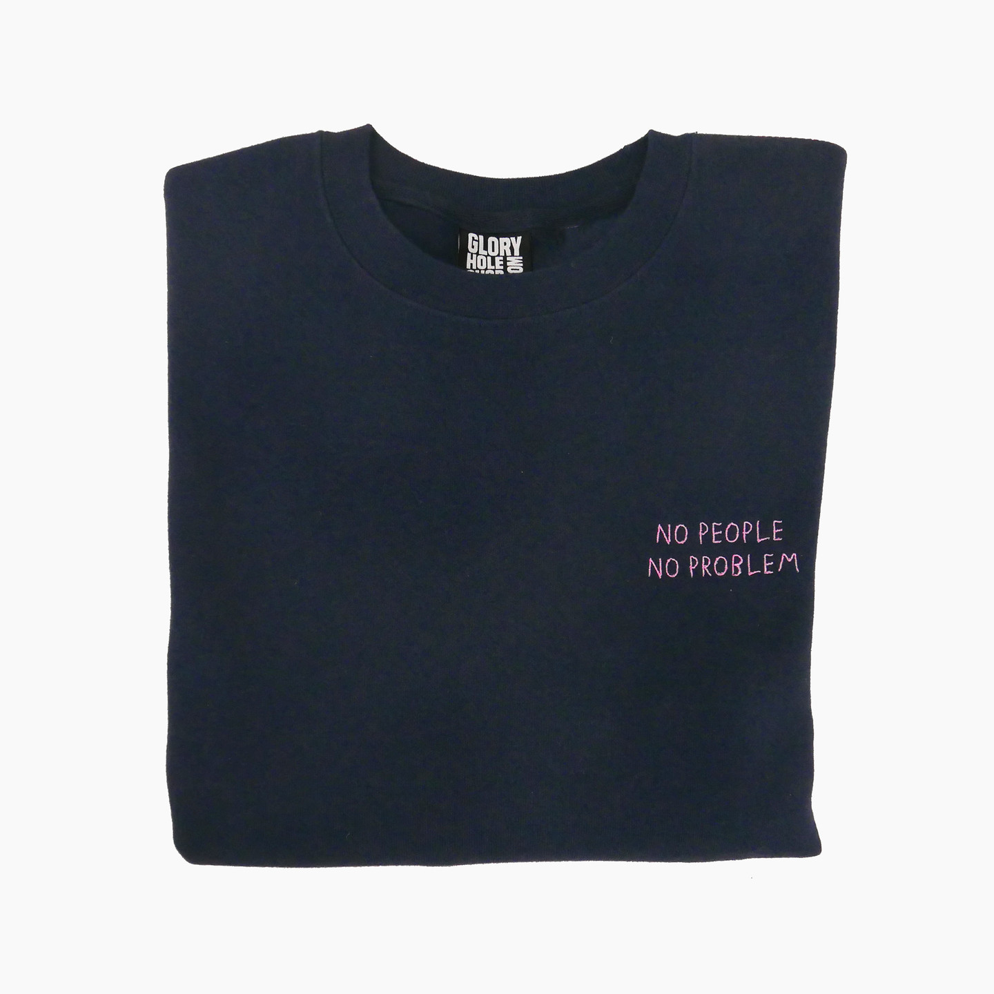 Glory Hole 'No Problem' Sweater Navy / Light Pink GHSS-SW-NP-003