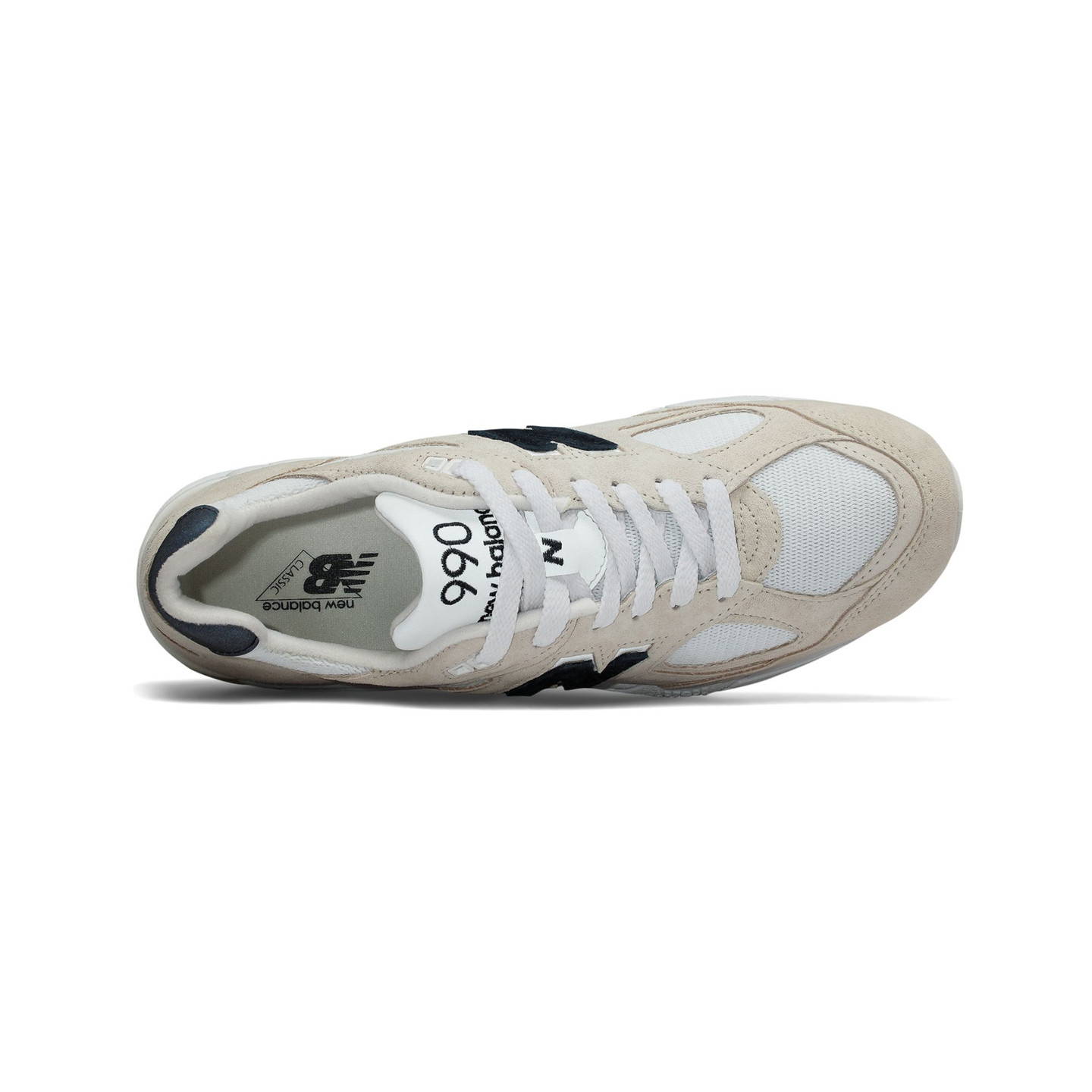 New Balance M990 V2 - Made in USA White / Off White / Navy M990WE2-45