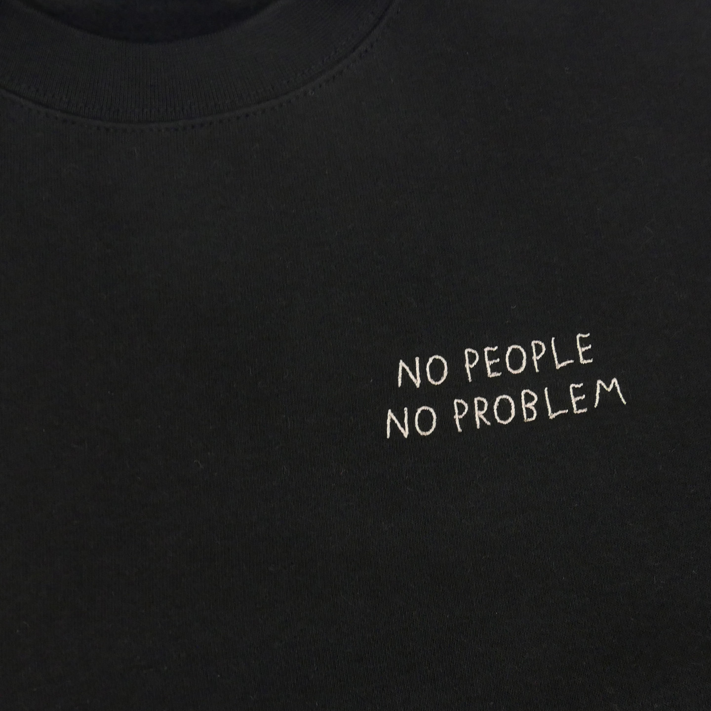 Glory Hole 'No Problem' Sweater Black / Heather Grey GHSS-SW-NP-002