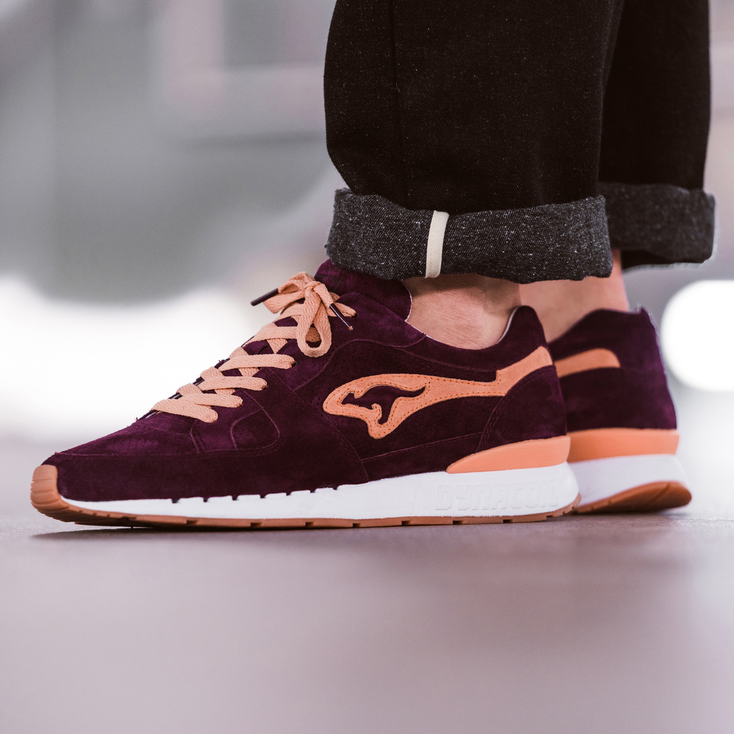 KangaROOS Coil R-1 'Shiraz' - Made in Germany Burgundy / Peach 47225-6111-45