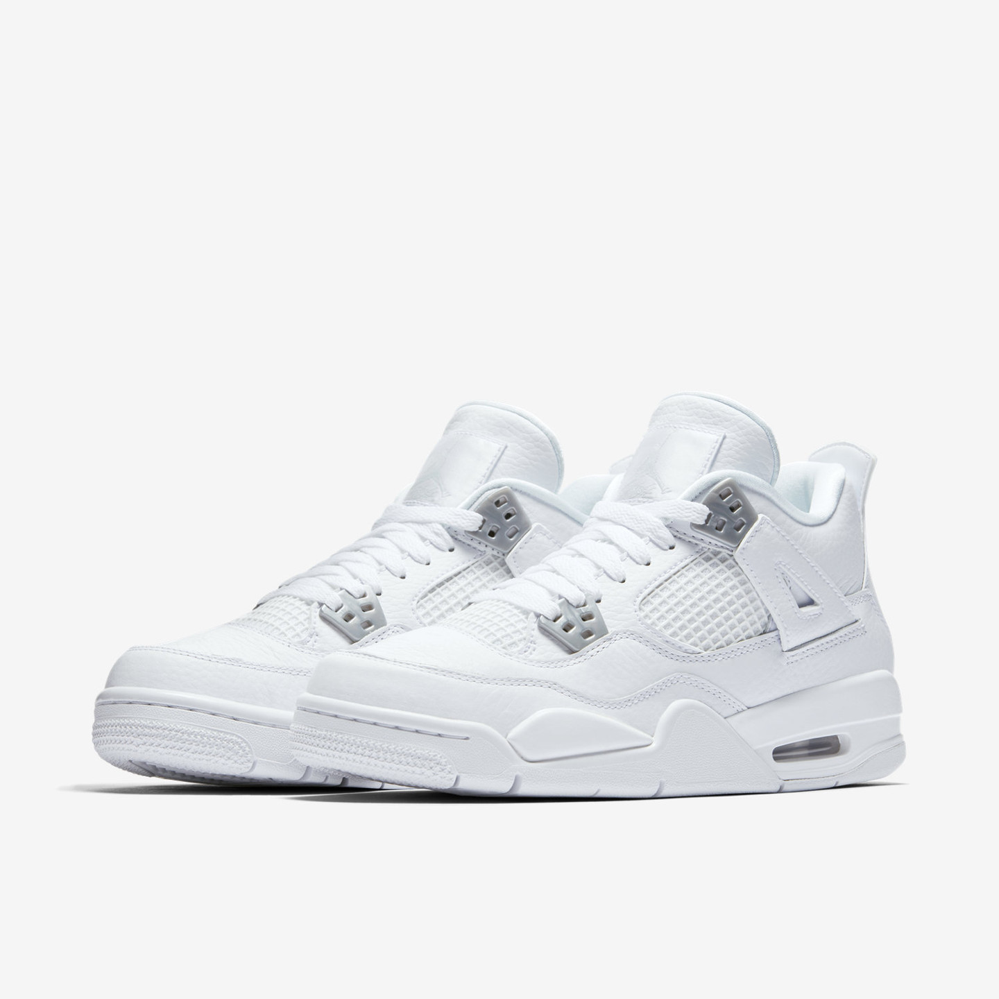 Jordan Air Jordan 4 Retro GS 'Pure Money' White / Silver / Pure Platinum 408452-100-40