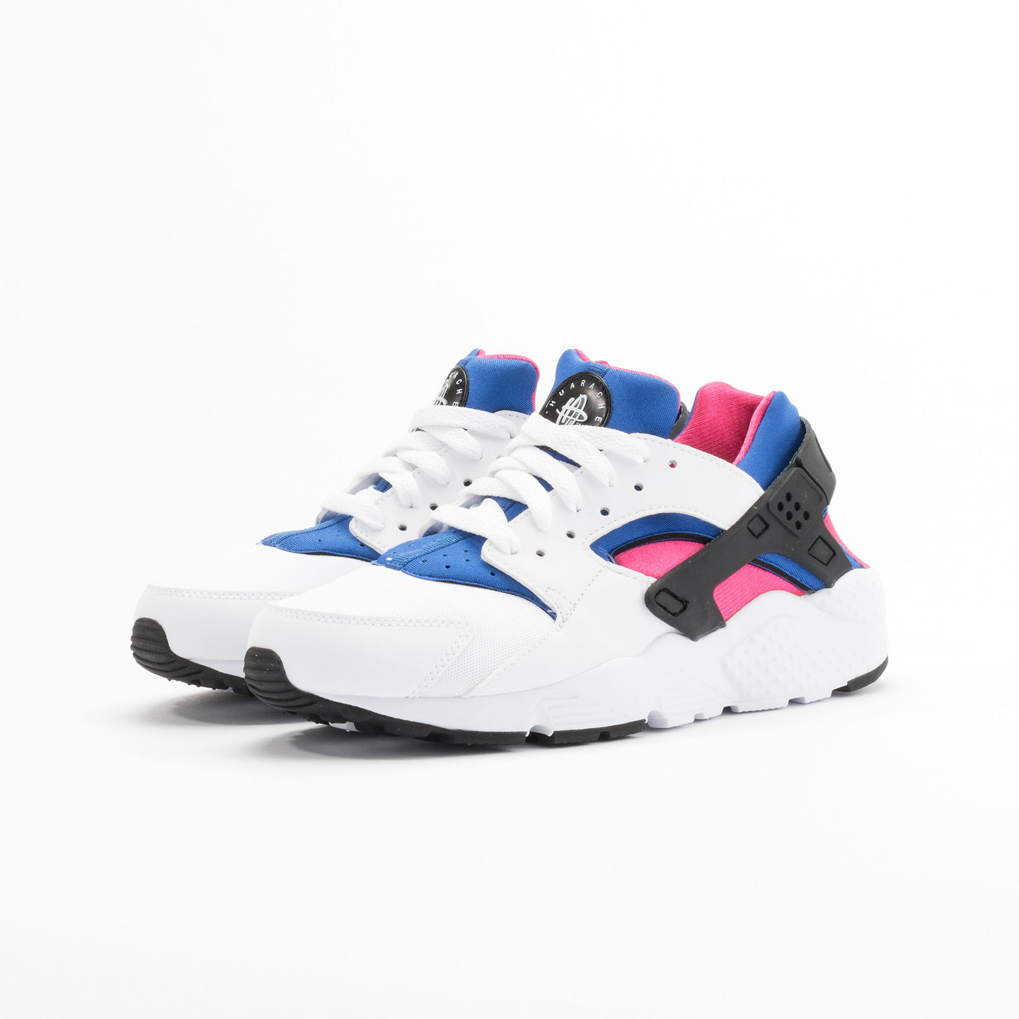 Nike Huarache Run GS White / Black / Game-Royal / Vivid-Pink 654275-106-39
