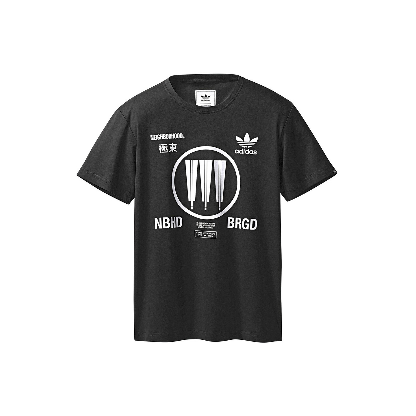 Adidas Neighborhood Logo SSL Tee Black / White CD7733-S