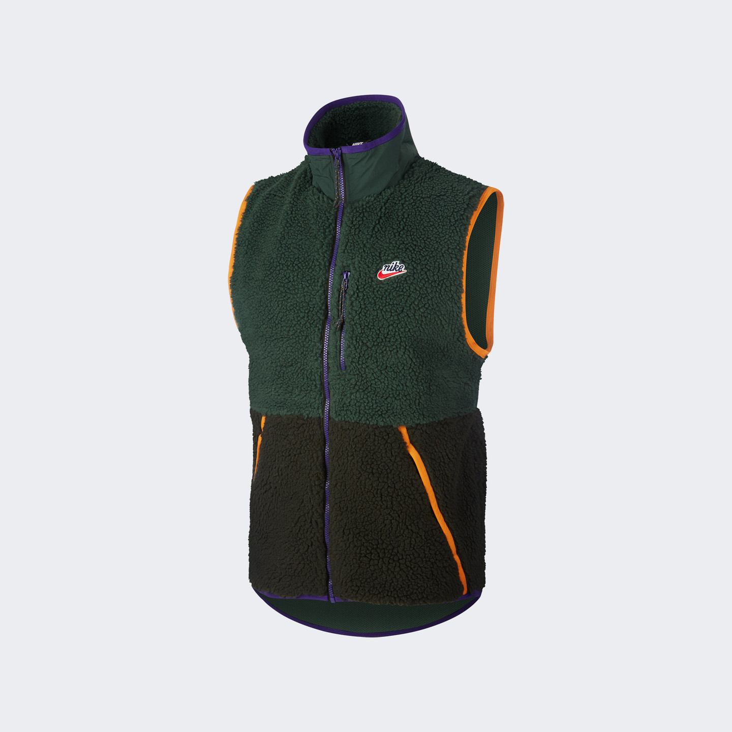 Nike NSW Sherpa Vest Galactic Jade / Sequoia / Kumquat CD3142-337-S