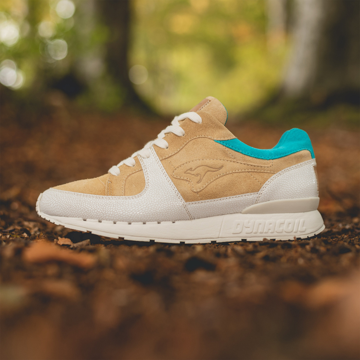 KangaROOS Coil-R1 x Hanon 'Moonshine' - Made in Germany Sand / Off White / Turquoise 47501 0 1200-43