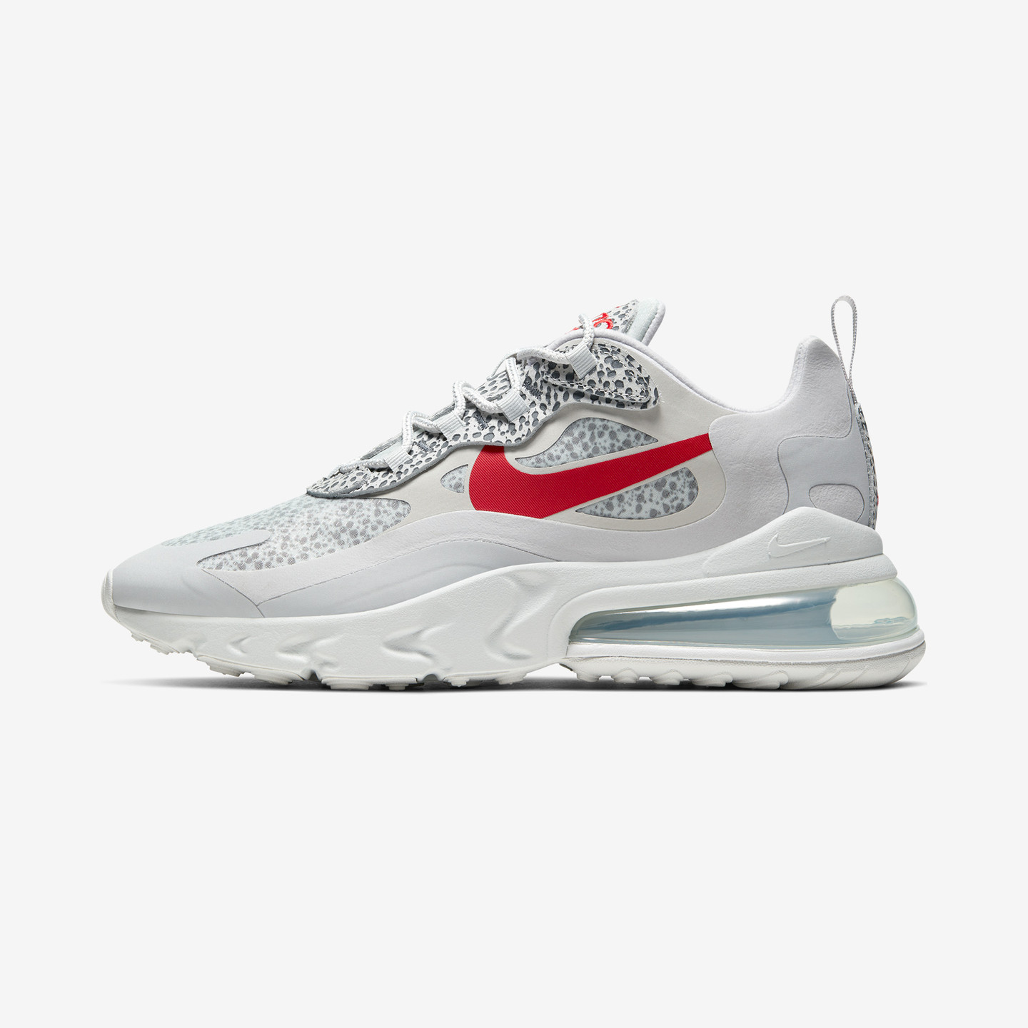 Nike Air Max 270 React 'Safari' Neutral Grey / Light Graphite/Platinum Tint / University Red CT2535-001-43