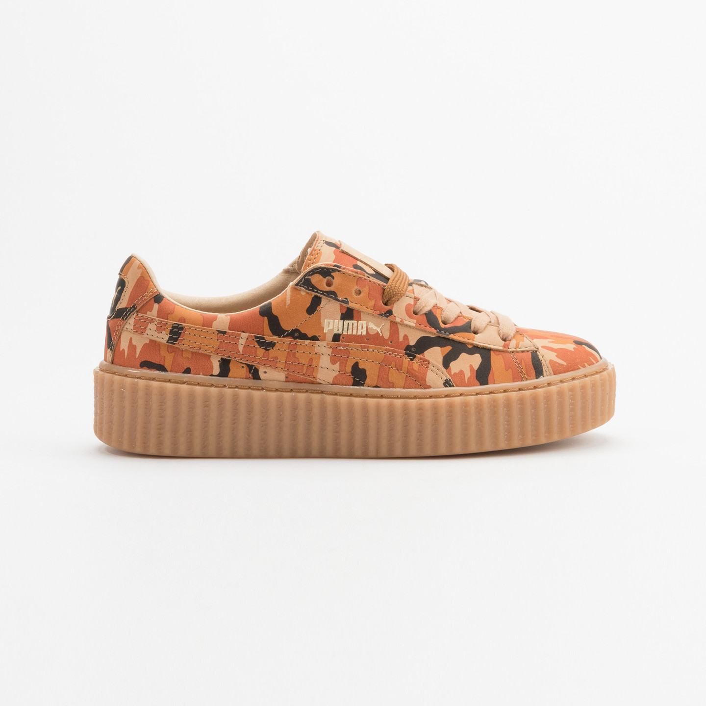 Puma Rihanna Suede Creepers  Orange Camouflage 362341 01-37.5